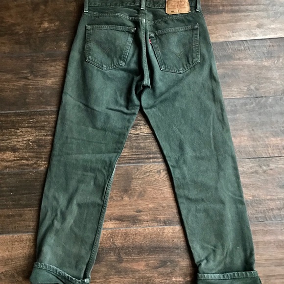 SOLD Vintage Levi’s 501 Olive Green Jeans - Picture 4 of 7